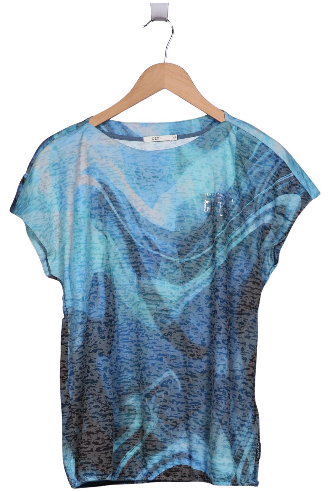 

Cecil Damen T-Shirt, blau, Gr. 34