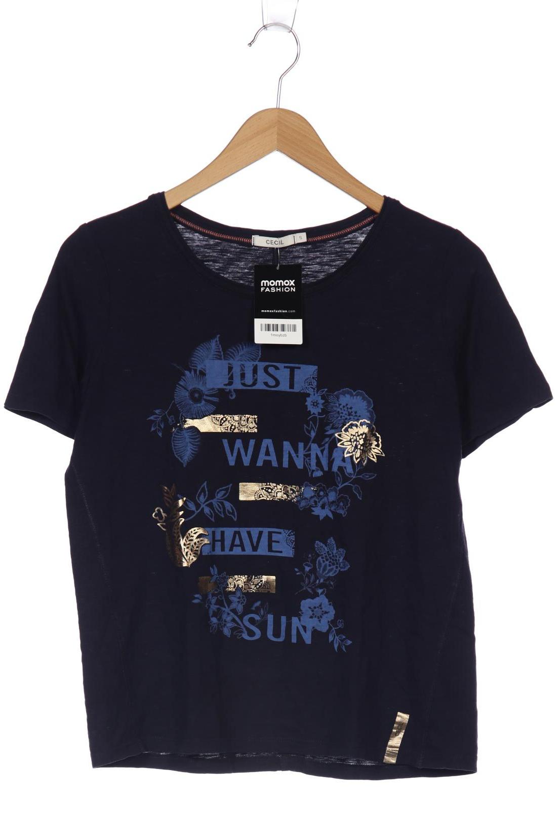 

CECIL Damen T-Shirt, marineblau