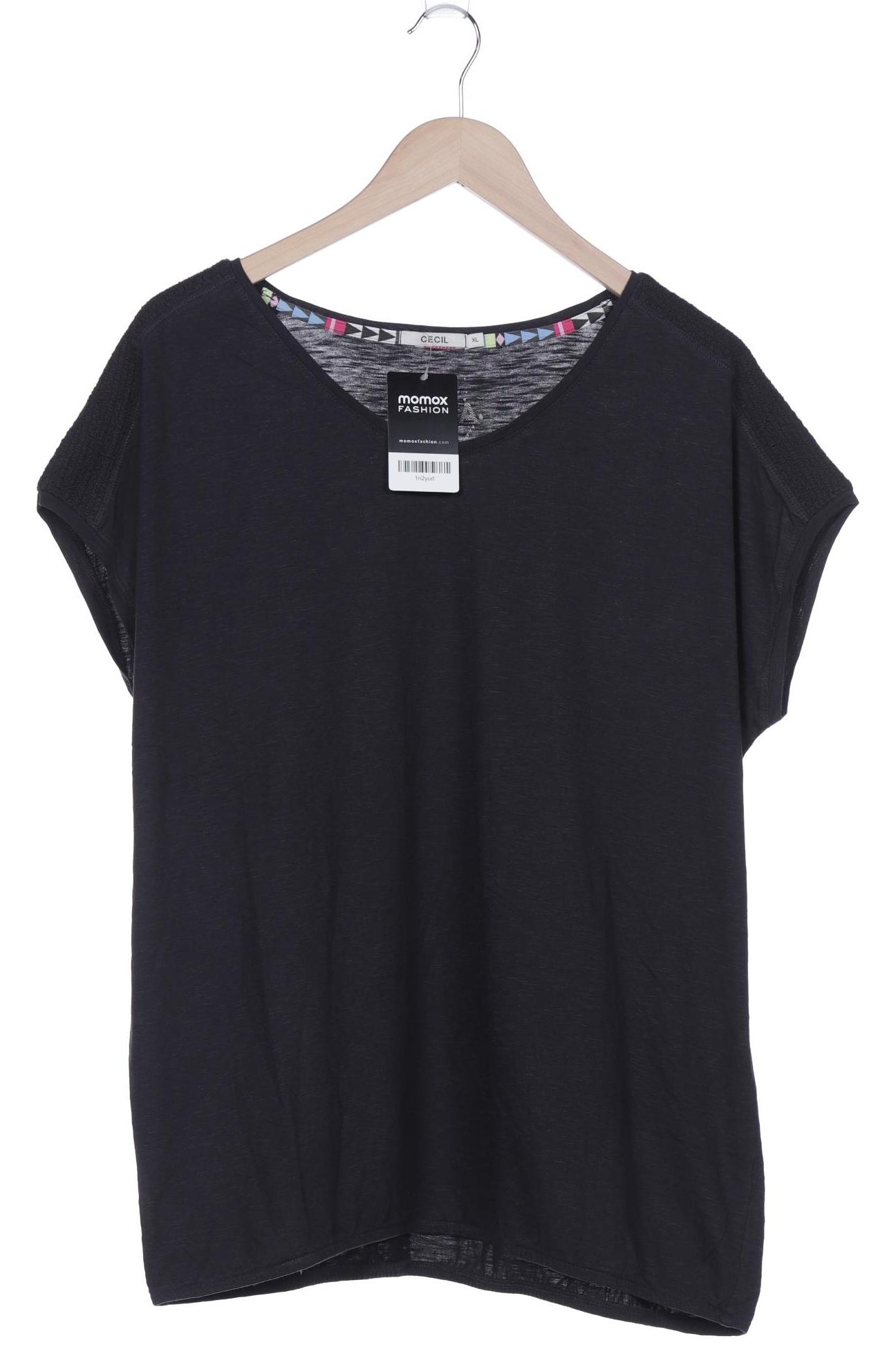 

Cecil Damen T-Shirt, schwarz, Gr. 44