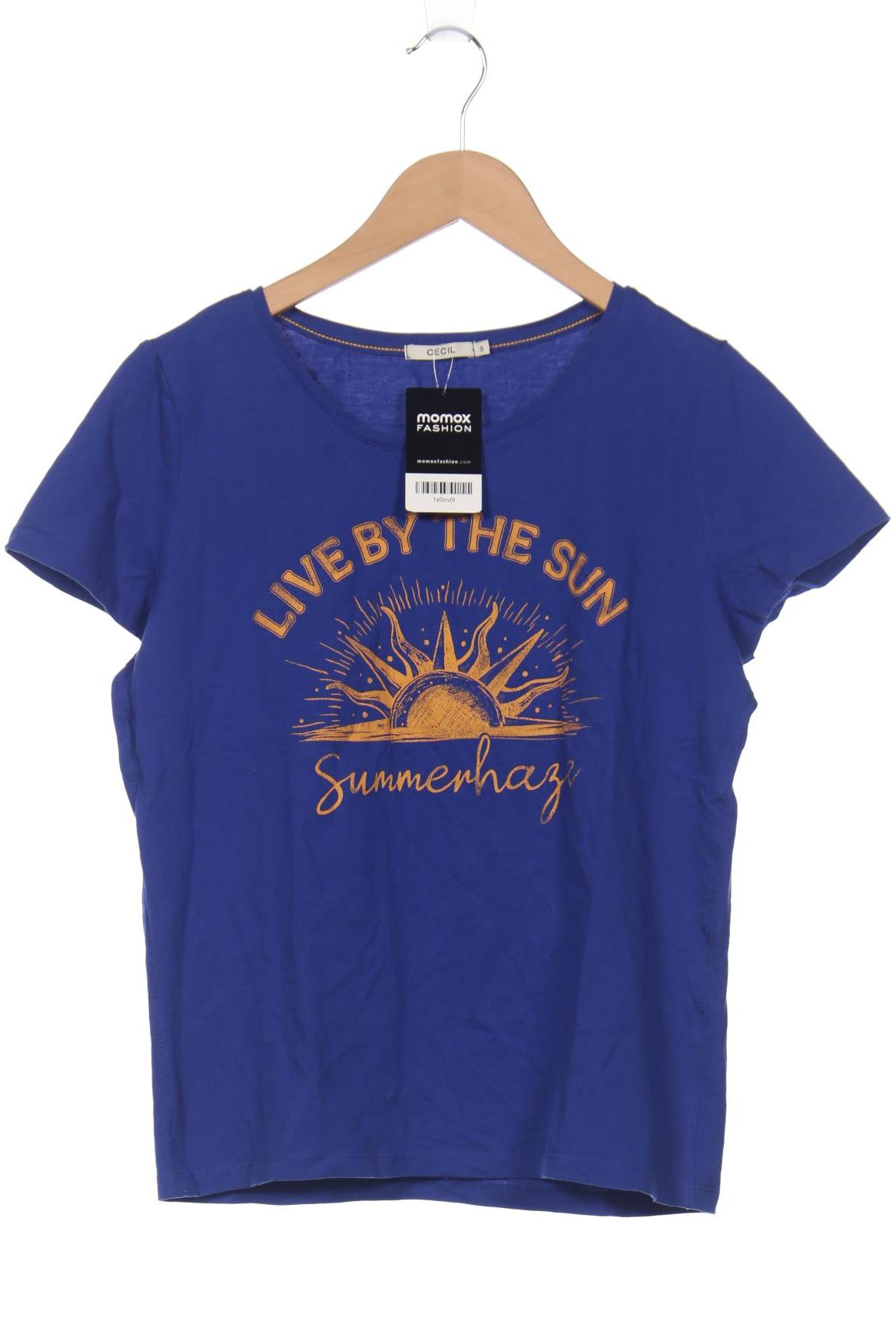 

Cecil Damen T-Shirt, blau, Gr. 36