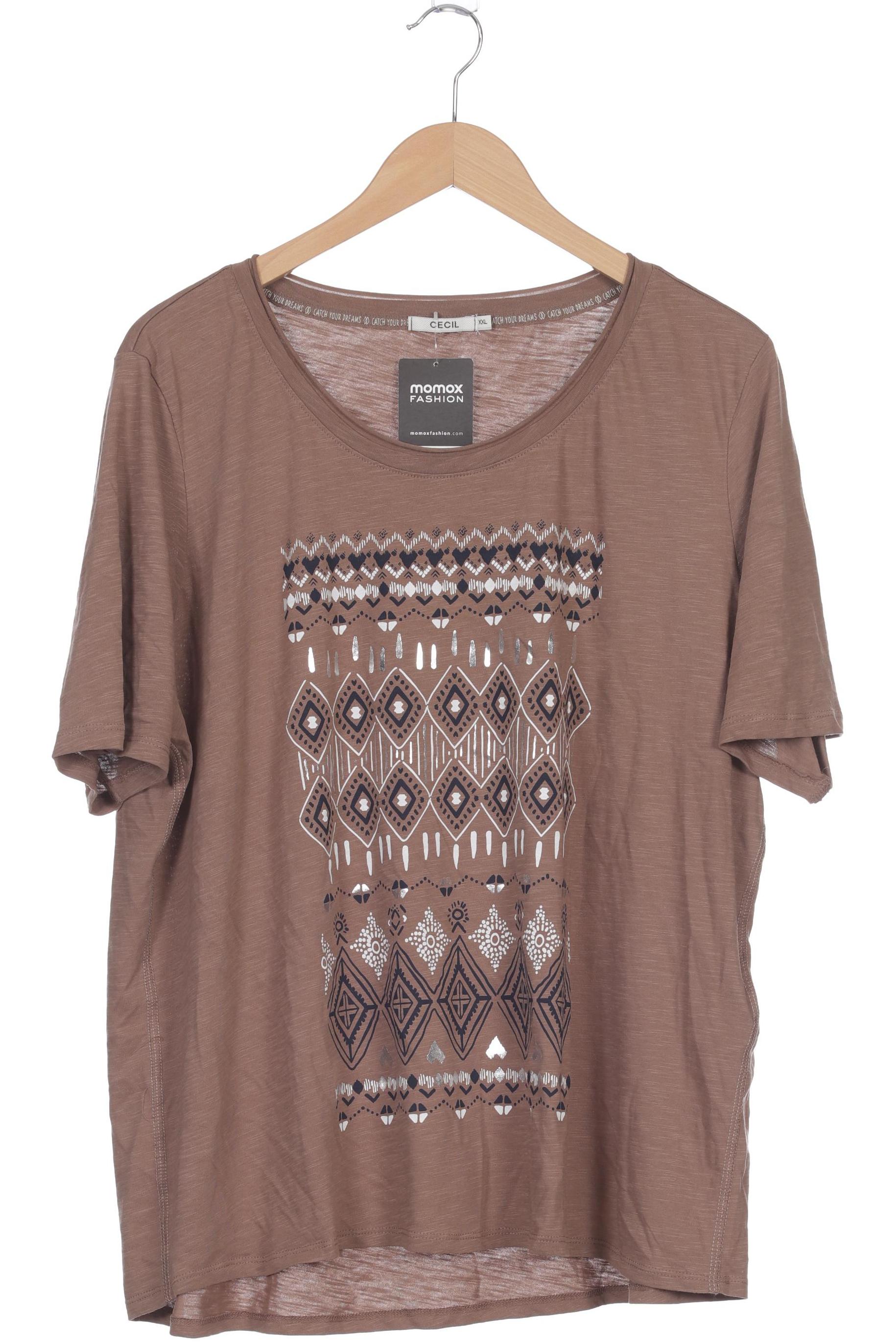 

Cecil Damen T-Shirt, braun, Gr. 46