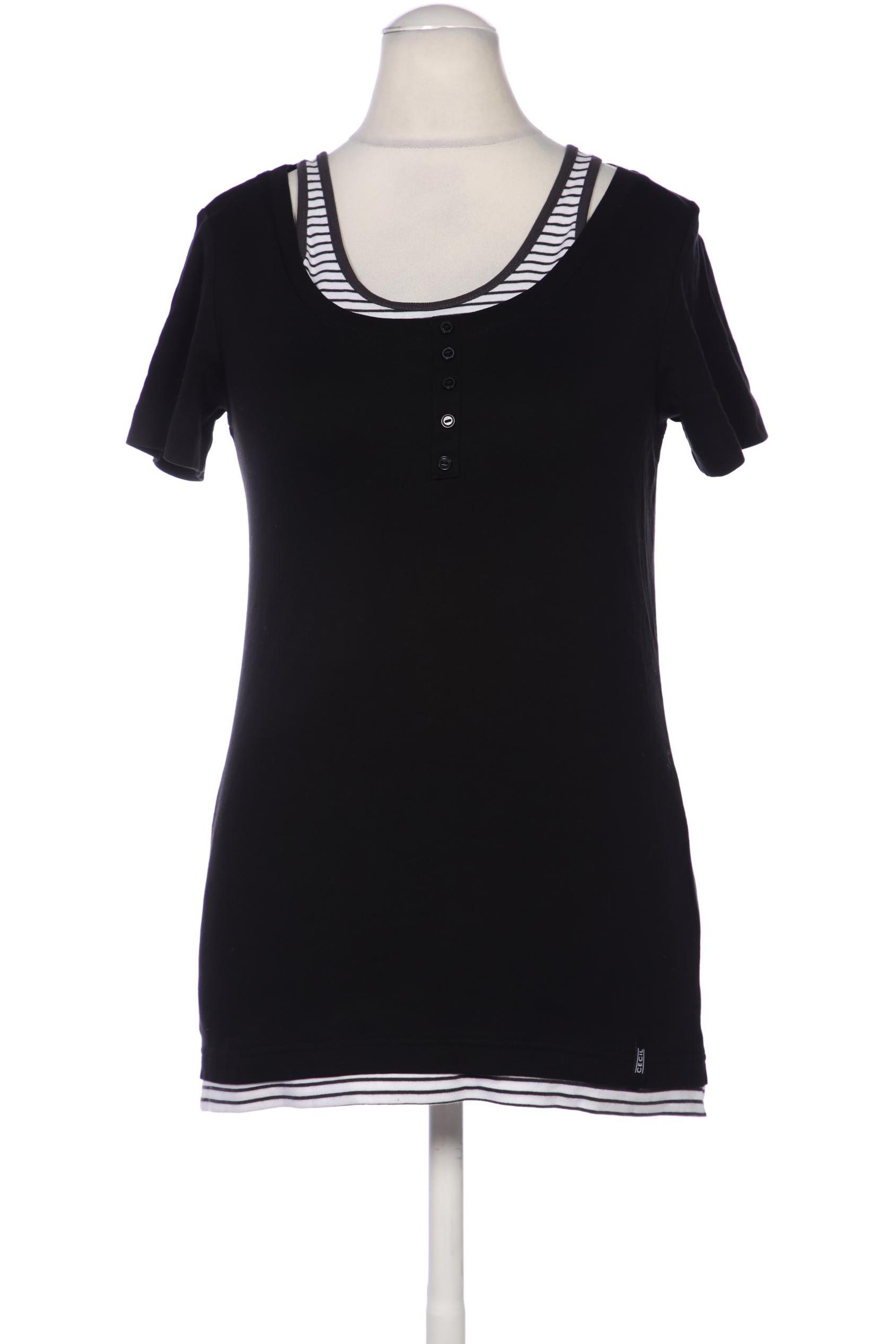 

Cecil Damen T-Shirt, schwarz, Gr. 36