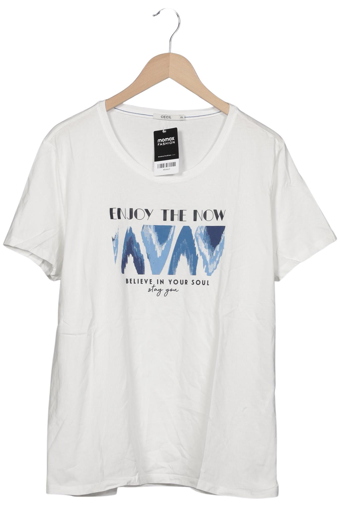 

Cecil Damen T-Shirt, weiß, Gr. 46