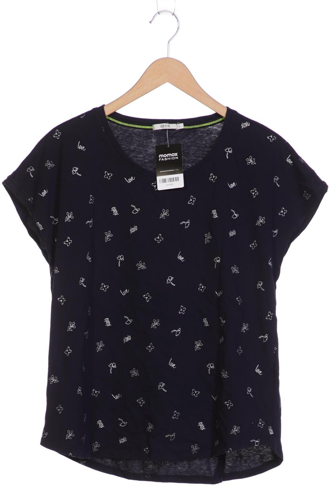 

CECIL Damen T-Shirt, marineblau