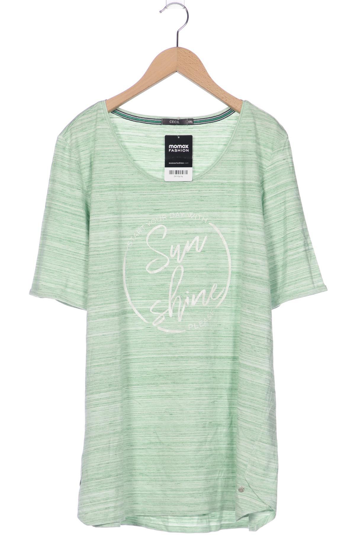 

Cecil Damen T-Shirt, hellgrün, Gr. 46