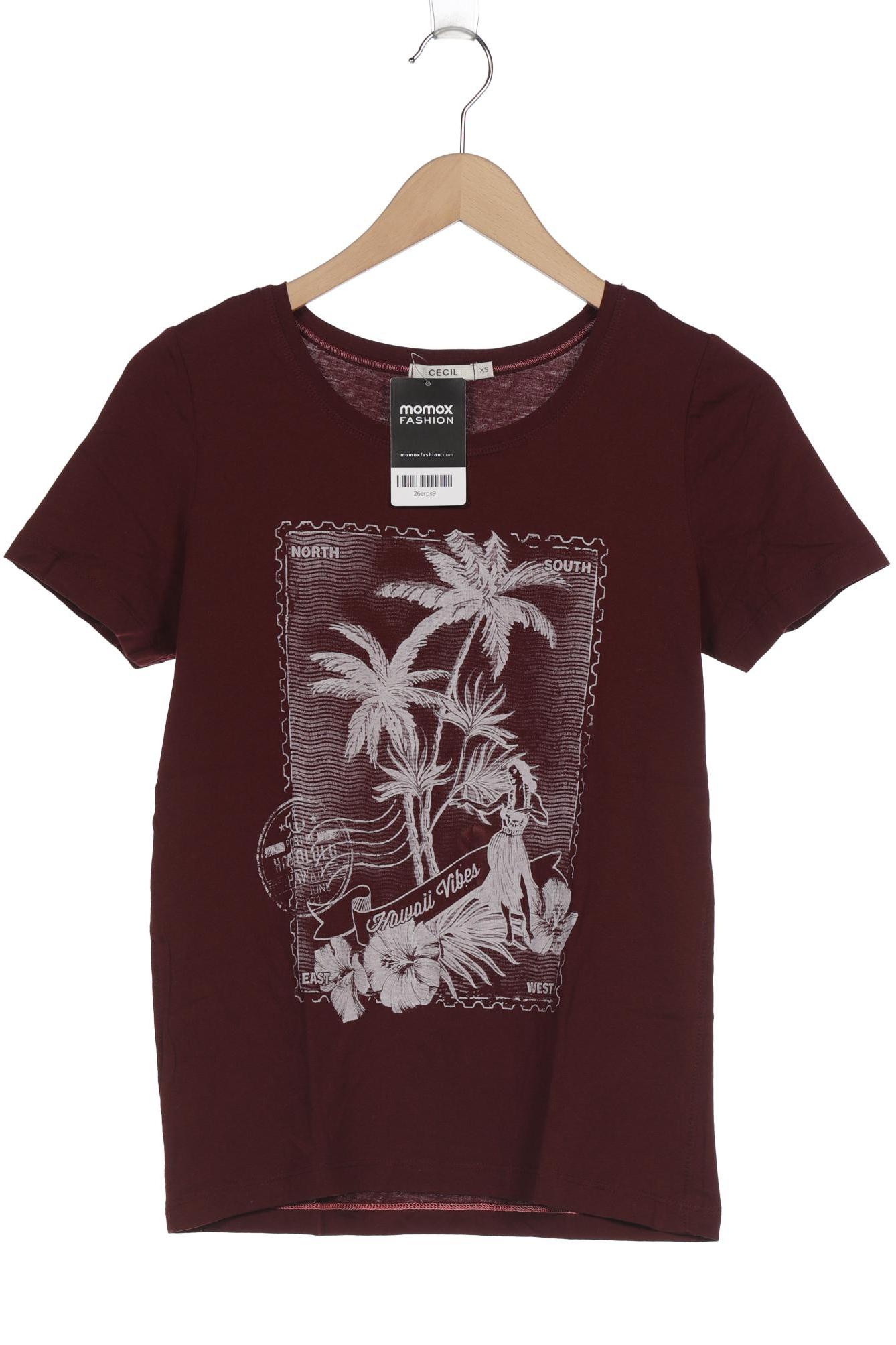 

CECIL Damen T-Shirt, bordeaux