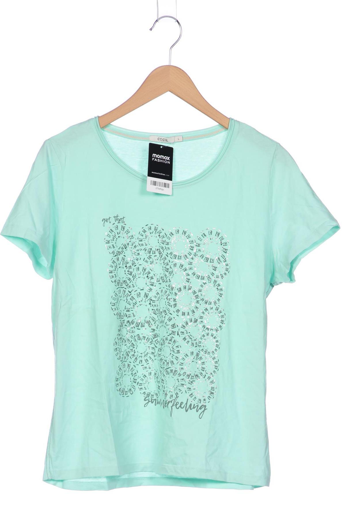 

Cecil Damen T-Shirt, hellgrün, Gr. 42