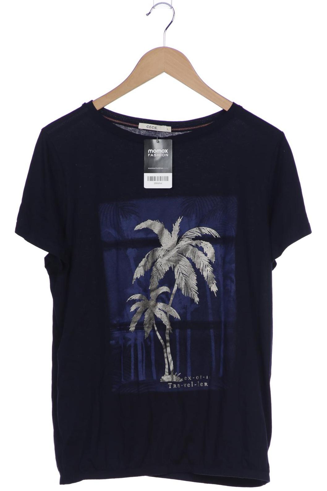 

Cecil Damen T-Shirt, marineblau, Gr. 42