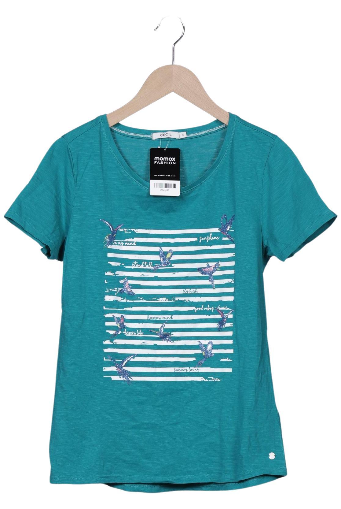 

Cecil Damen T-Shirt, türkis, Gr. 36