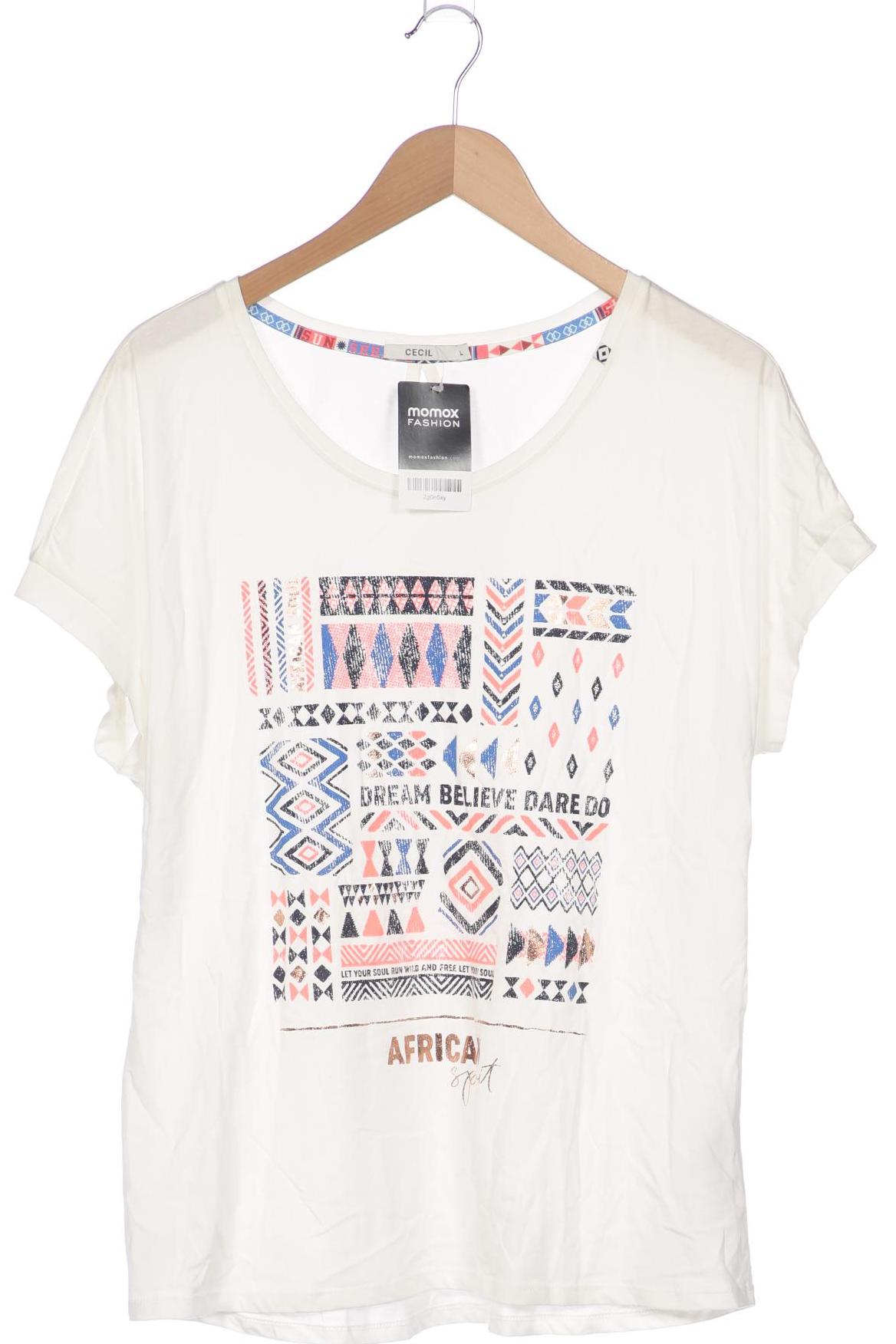 

Cecil Damen T-Shirt, weiß, Gr. 42