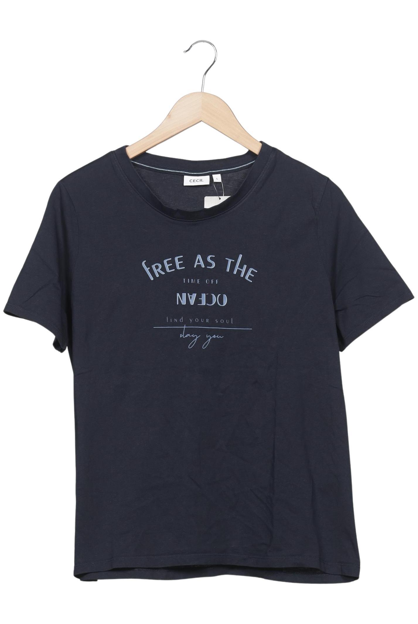 

Cecil Damen T-Shirt, marineblau, Gr. 42
