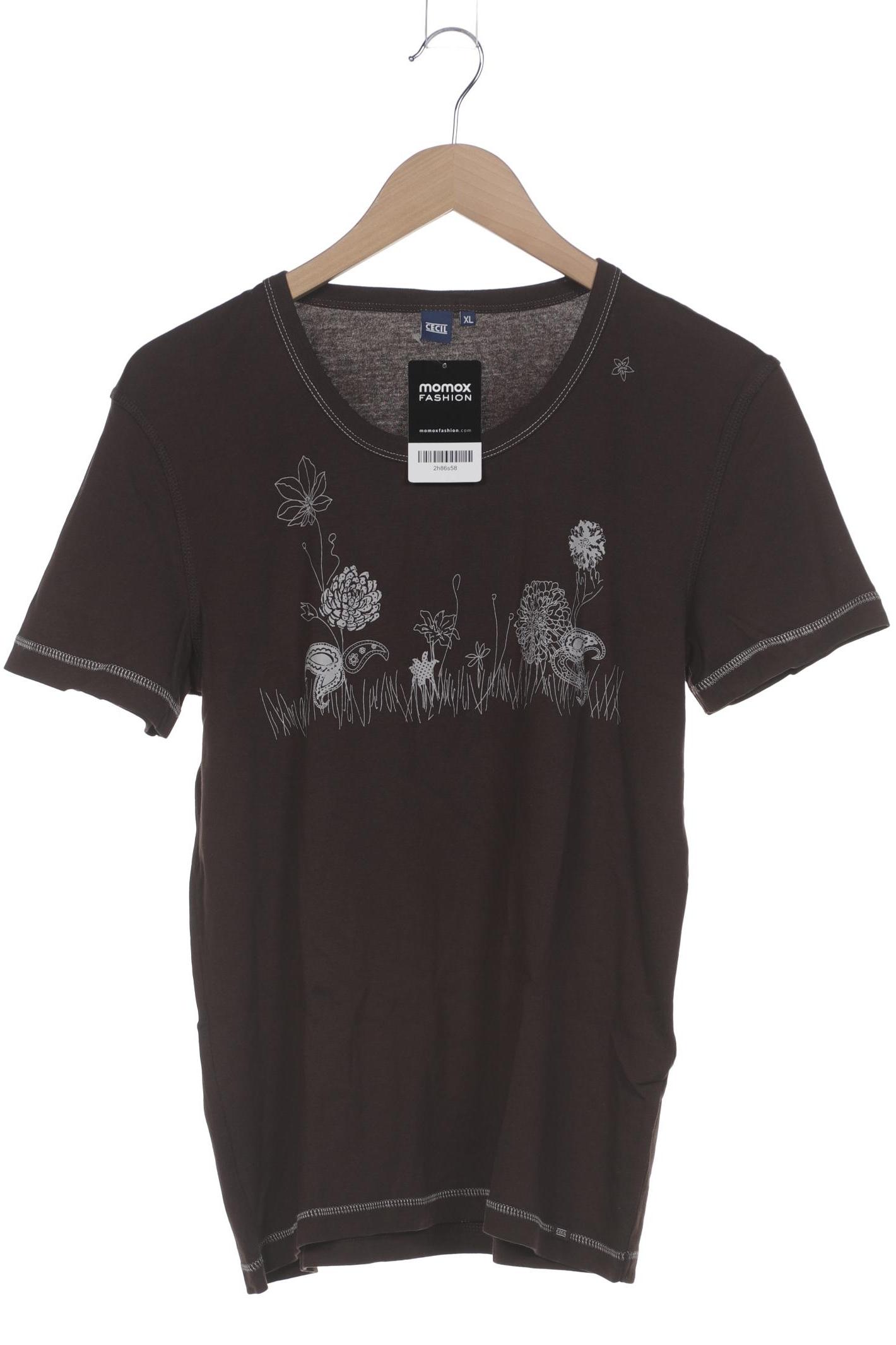 

Cecil Damen T-Shirt, braun, Gr. 44