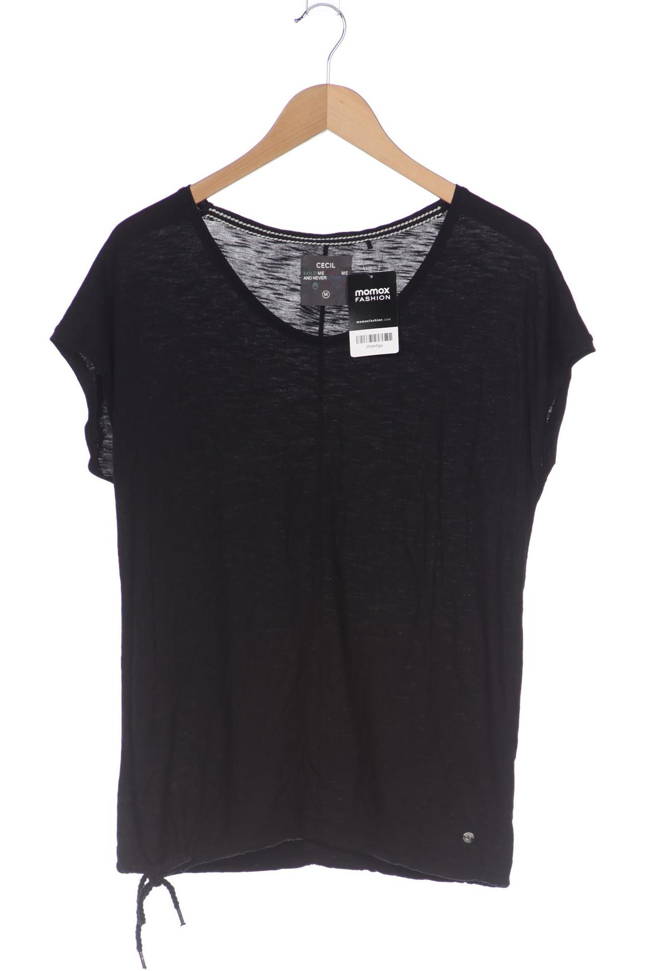 

Cecil Damen T-Shirt, schwarz, Gr. 38