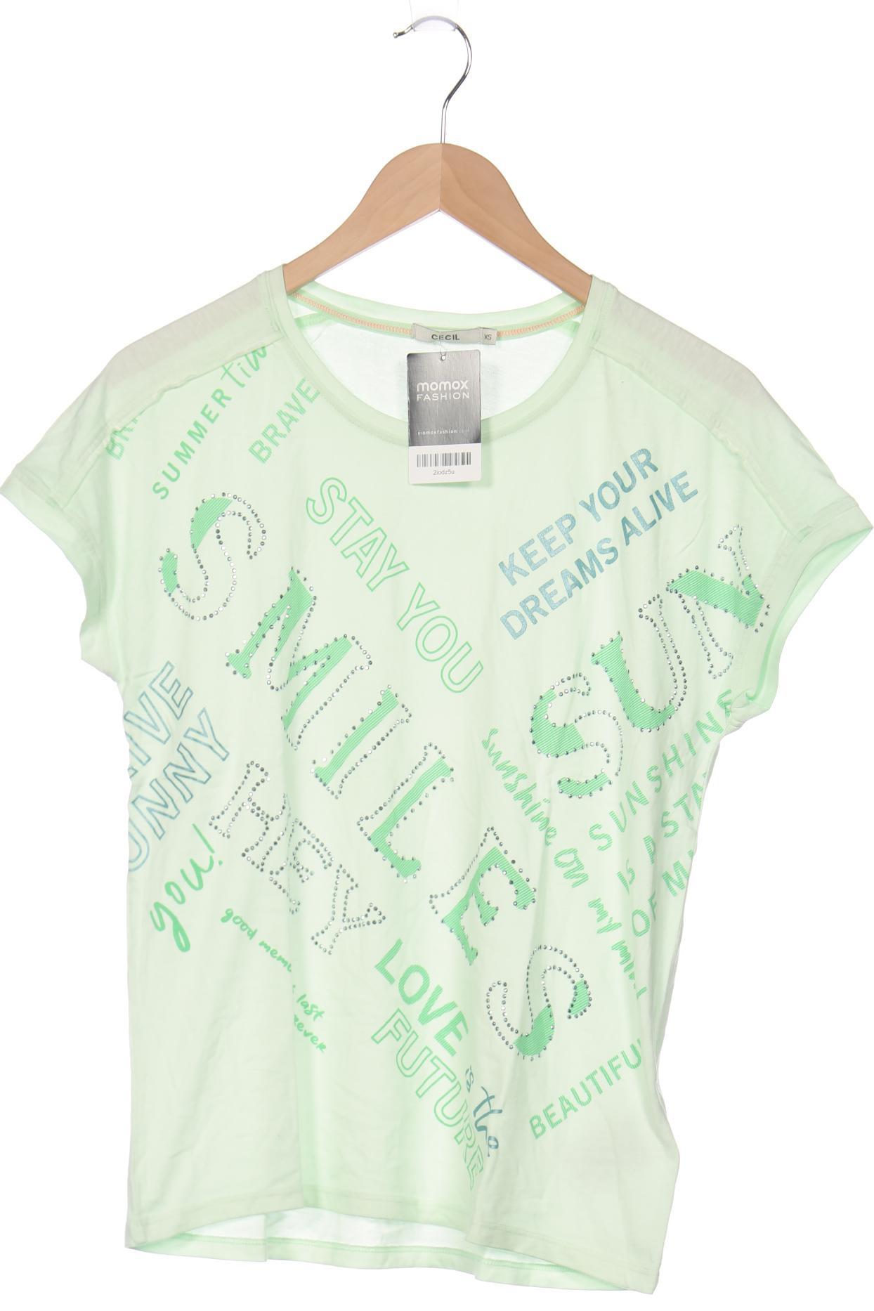 

CECIL Damen T-Shirt, hellgrün