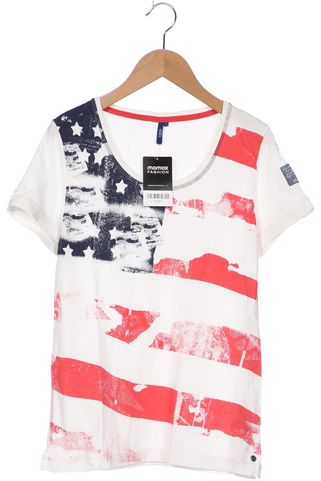

Cecil Damen T-Shirt, weiß, Gr. 36