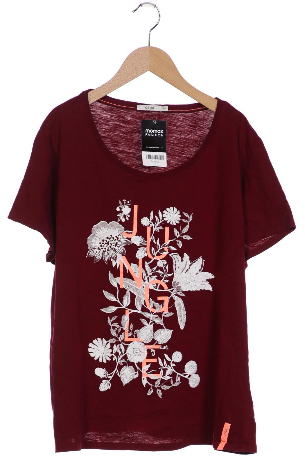 

Cecil Damen T-Shirt, bordeaux, Gr. 46