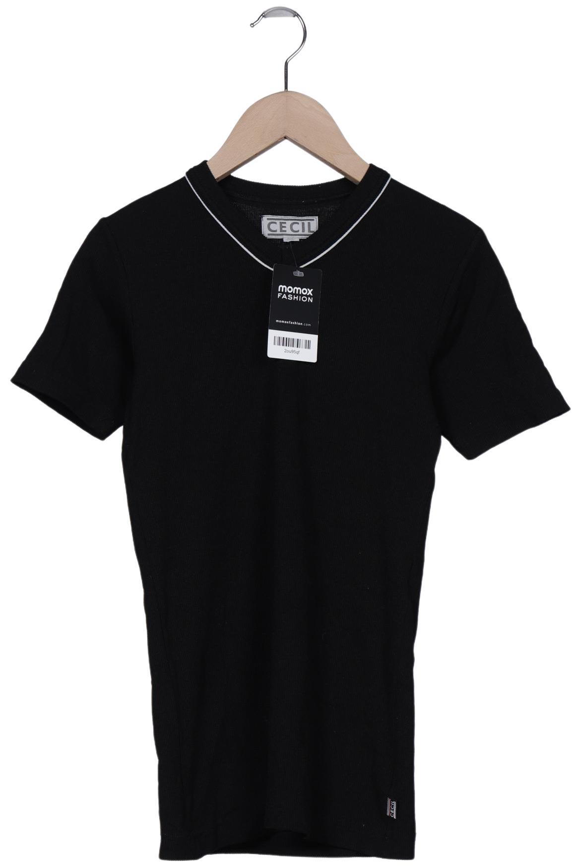 

Cecil Damen T-Shirt, schwarz, Gr. 38