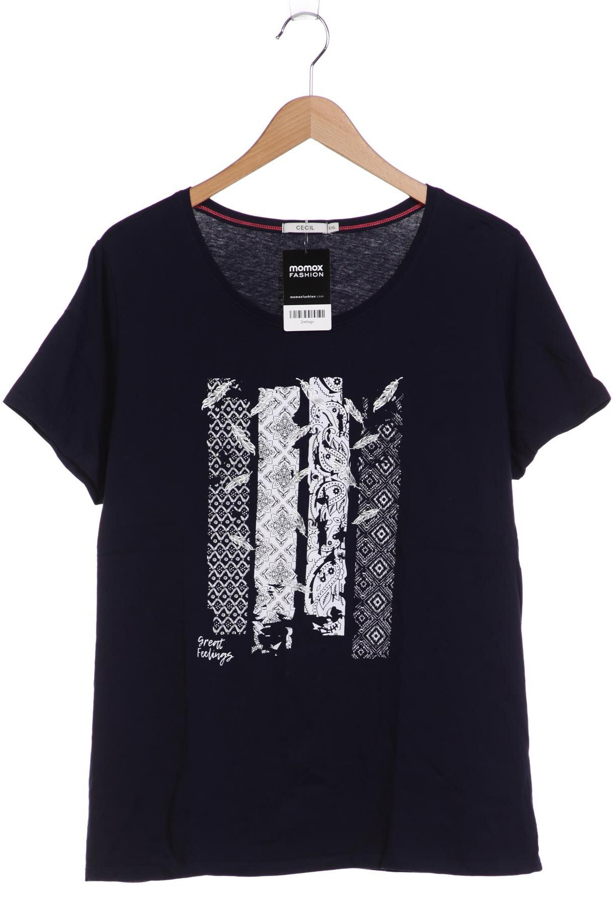 

CECIL Damen T-Shirt, marineblau