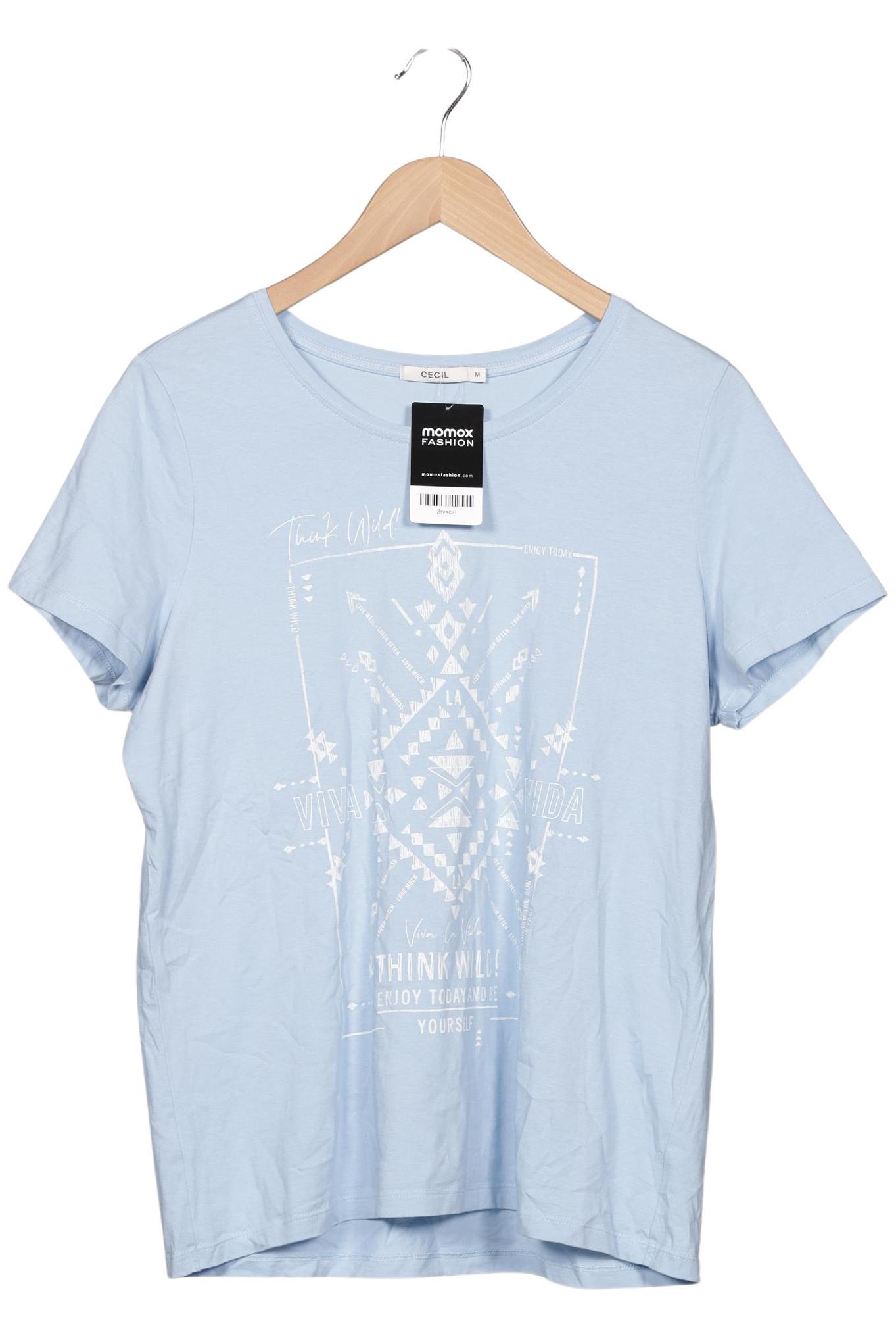 

Cecil Damen T-Shirt, blau, Gr. 38