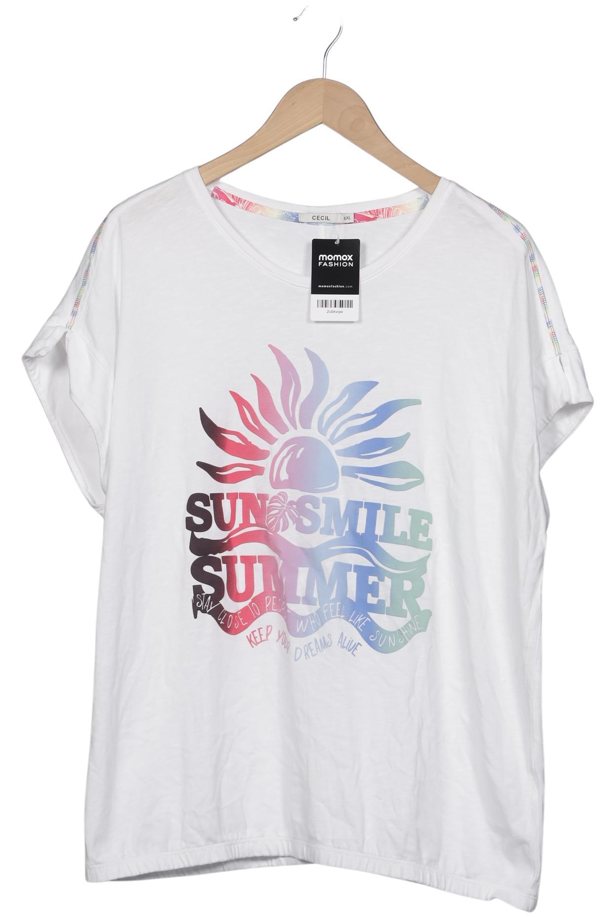 

Cecil Damen T-Shirt, weiß, Gr. 46