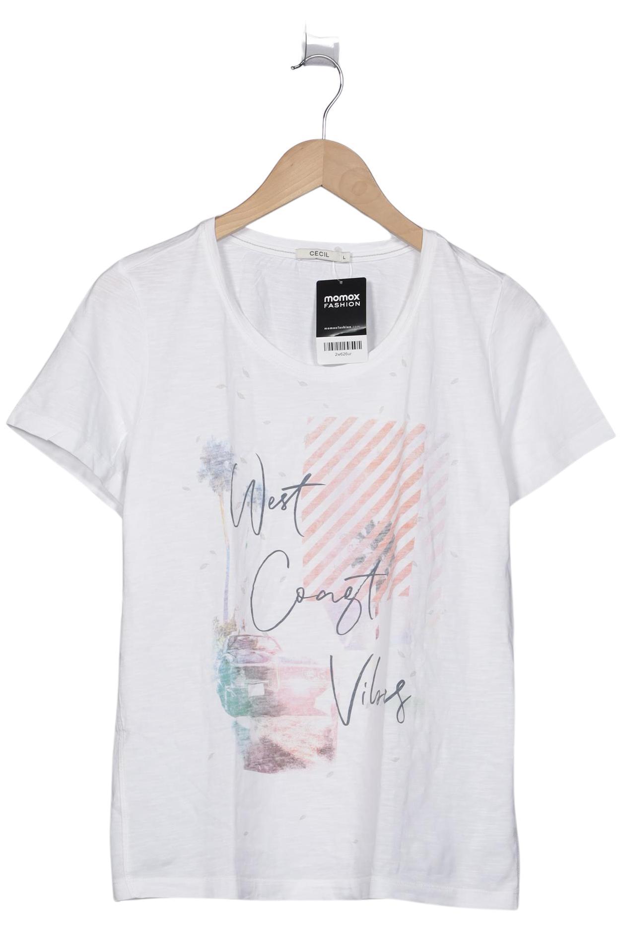 

Cecil Damen T-Shirt, weiß, Gr. 42