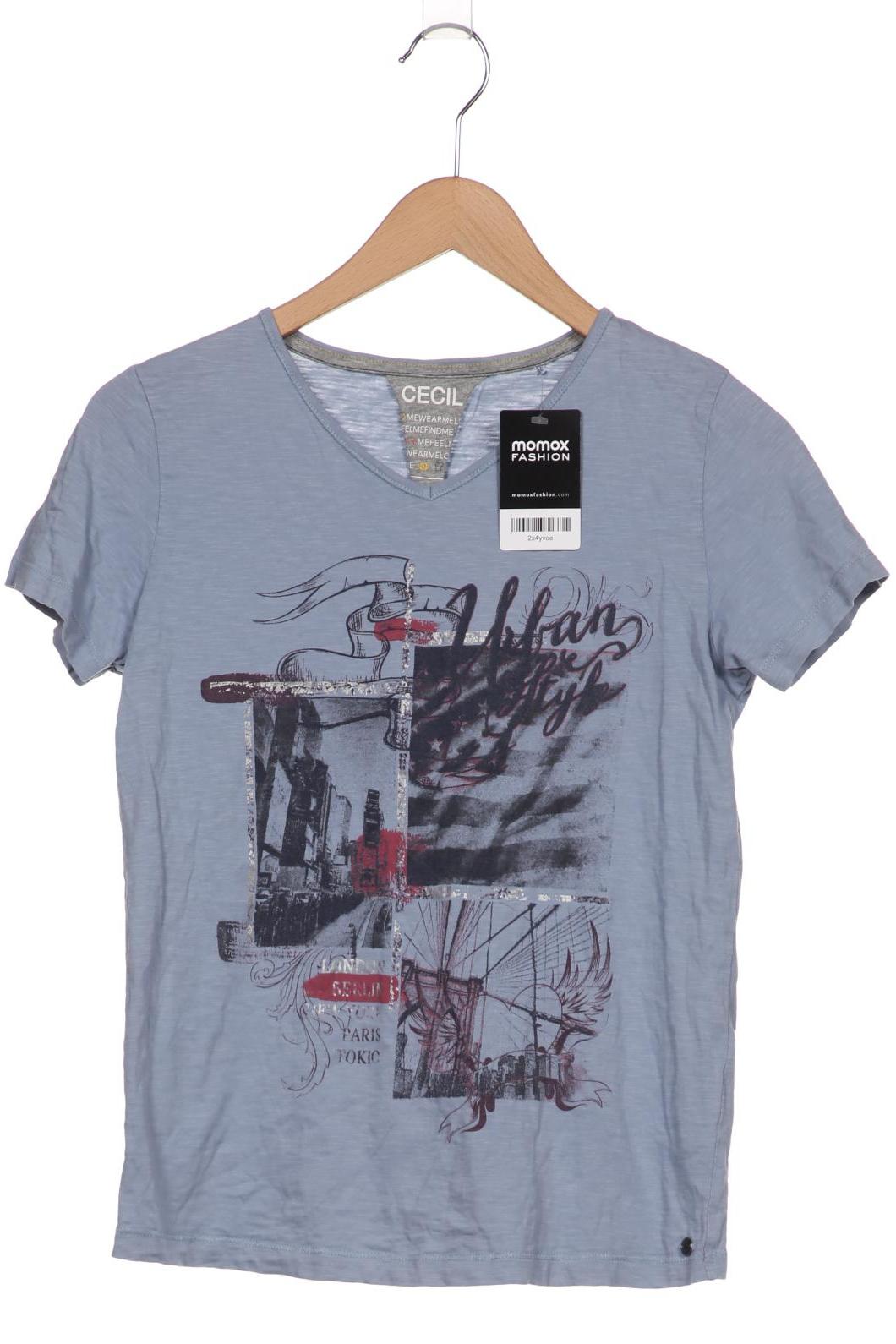 

Cecil Damen T-Shirt, blau, Gr. 36