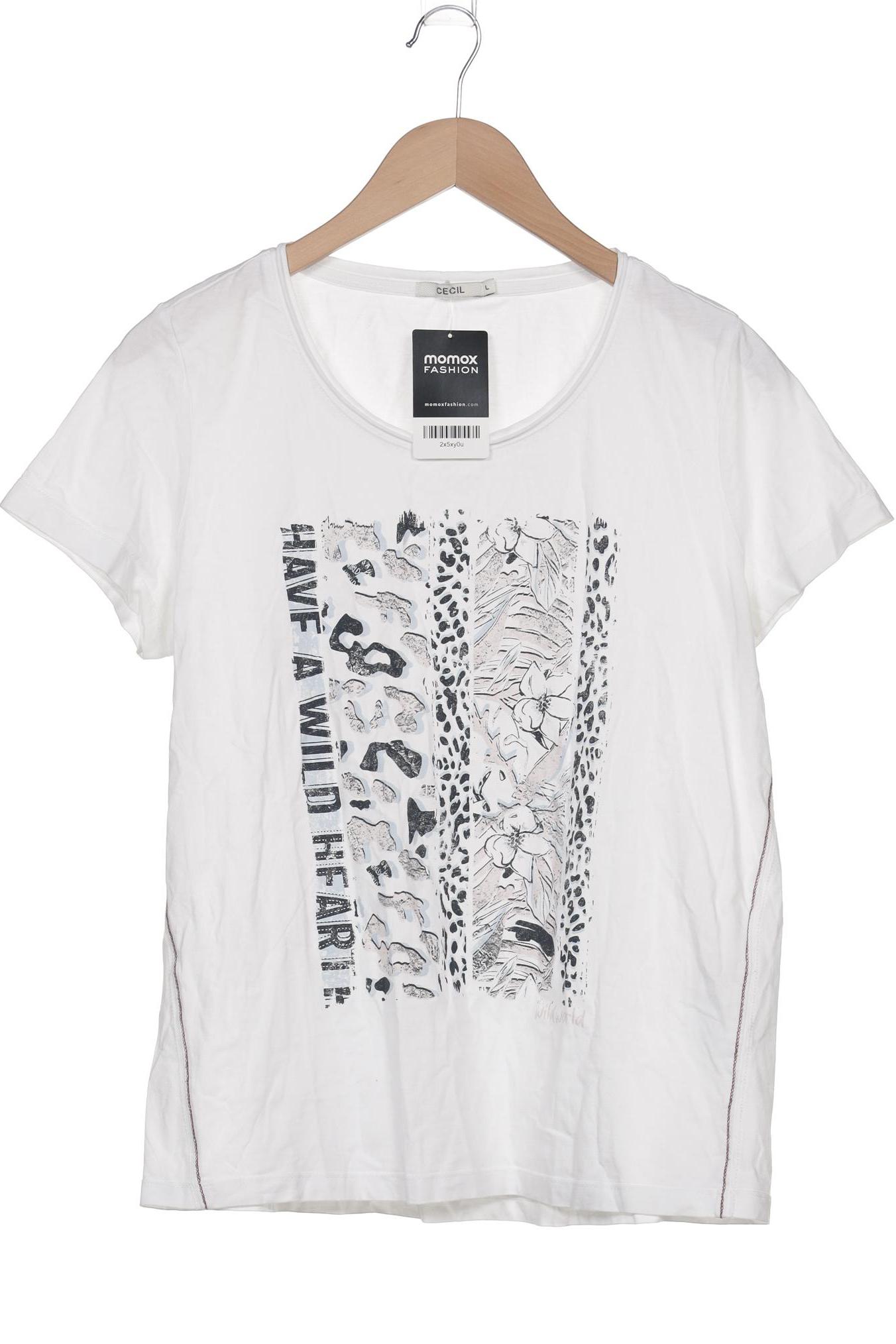 

Cecil Damen T-Shirt, weiß, Gr. 42