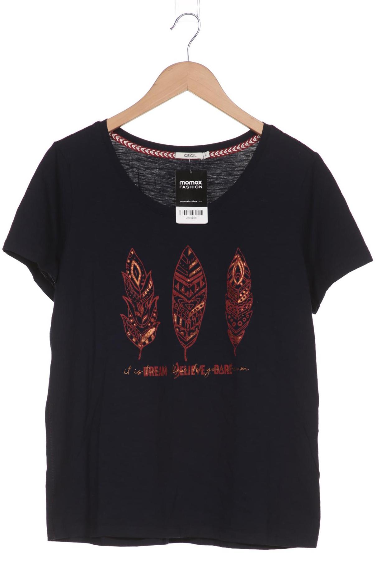 

CECIL Damen T-Shirt, marineblau