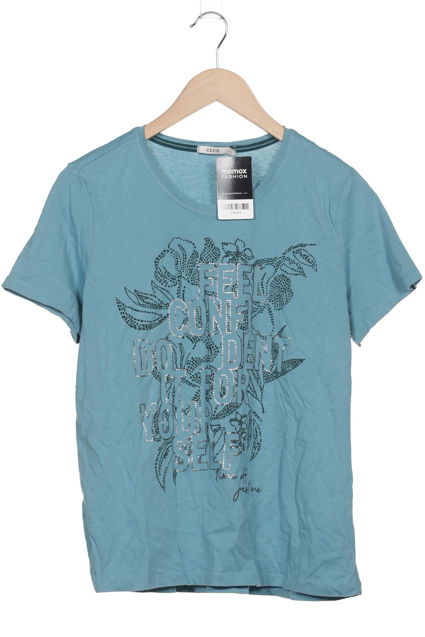 

Cecil Damen T-Shirt, blau, Gr. 42