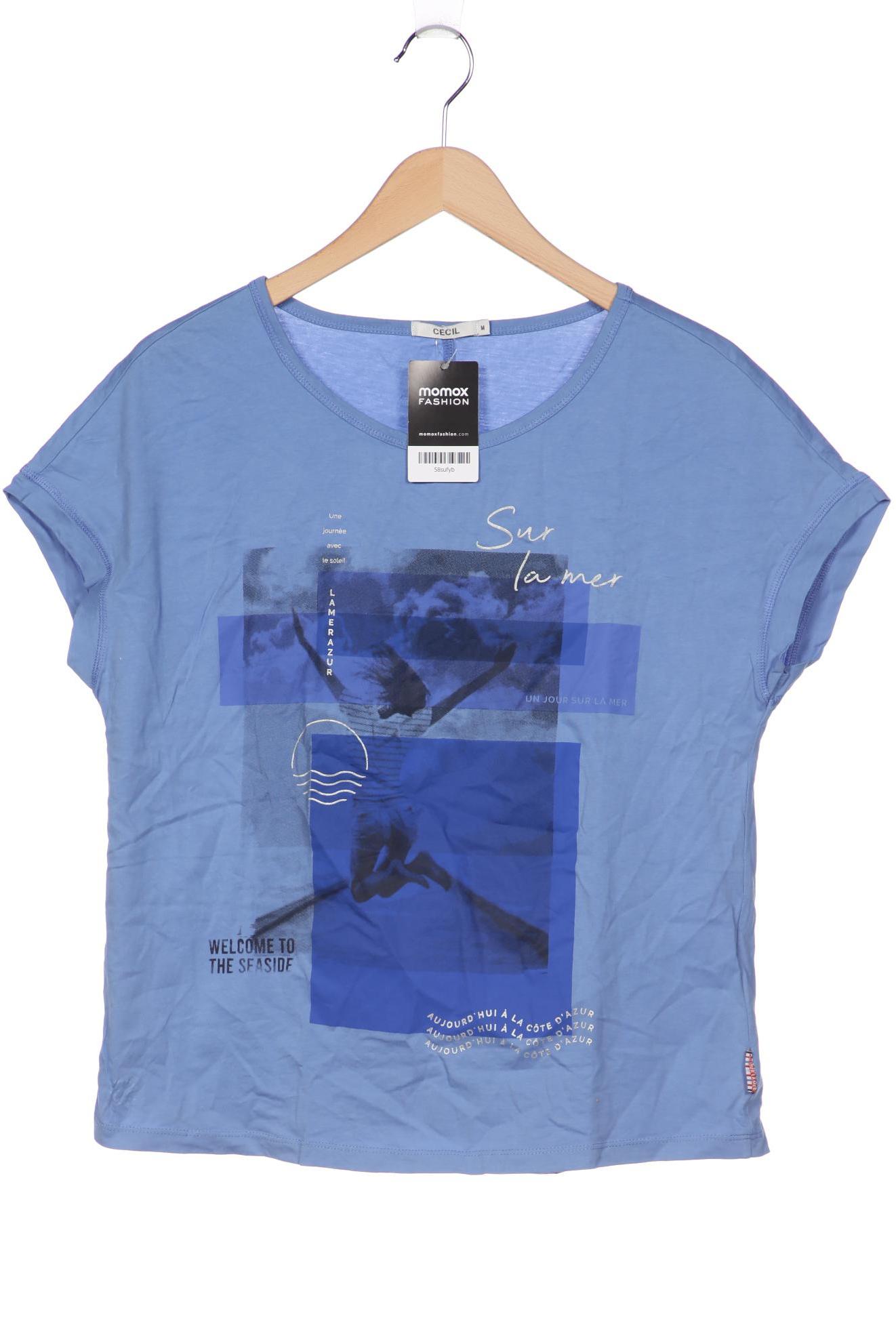 

Cecil Damen T-Shirt, blau, Gr. 38