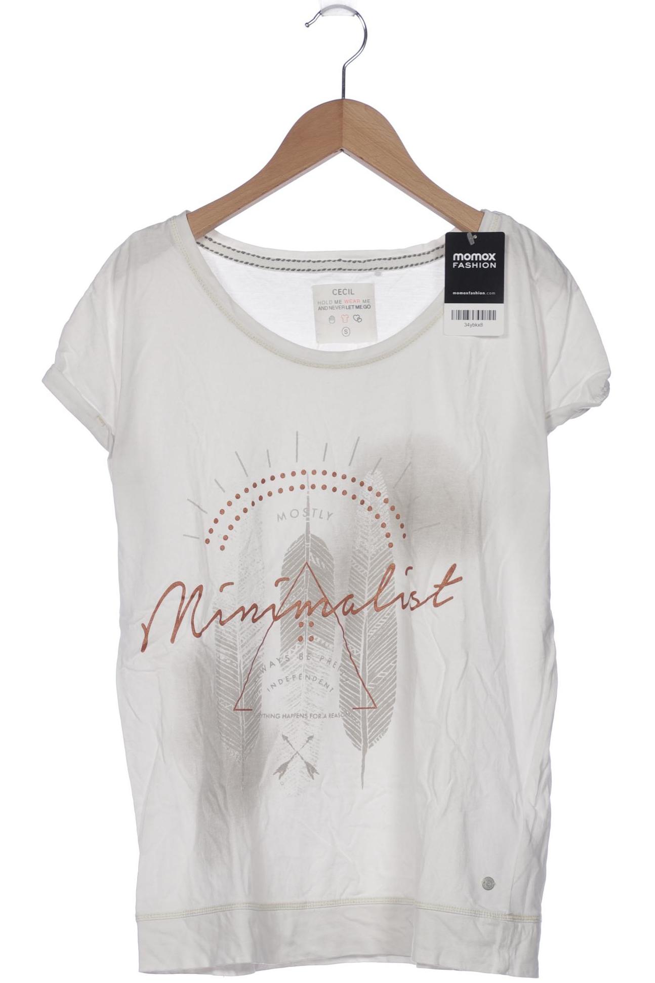 

CECIL Damen T-Shirt, weiß