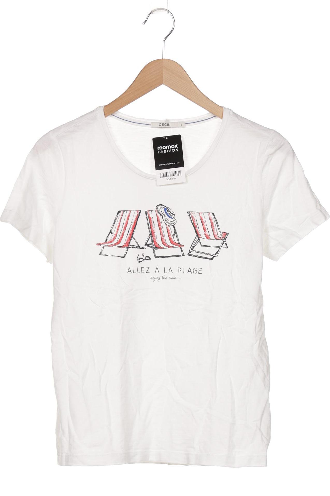 

Cecil Damen T-Shirt, weiß, Gr. 36