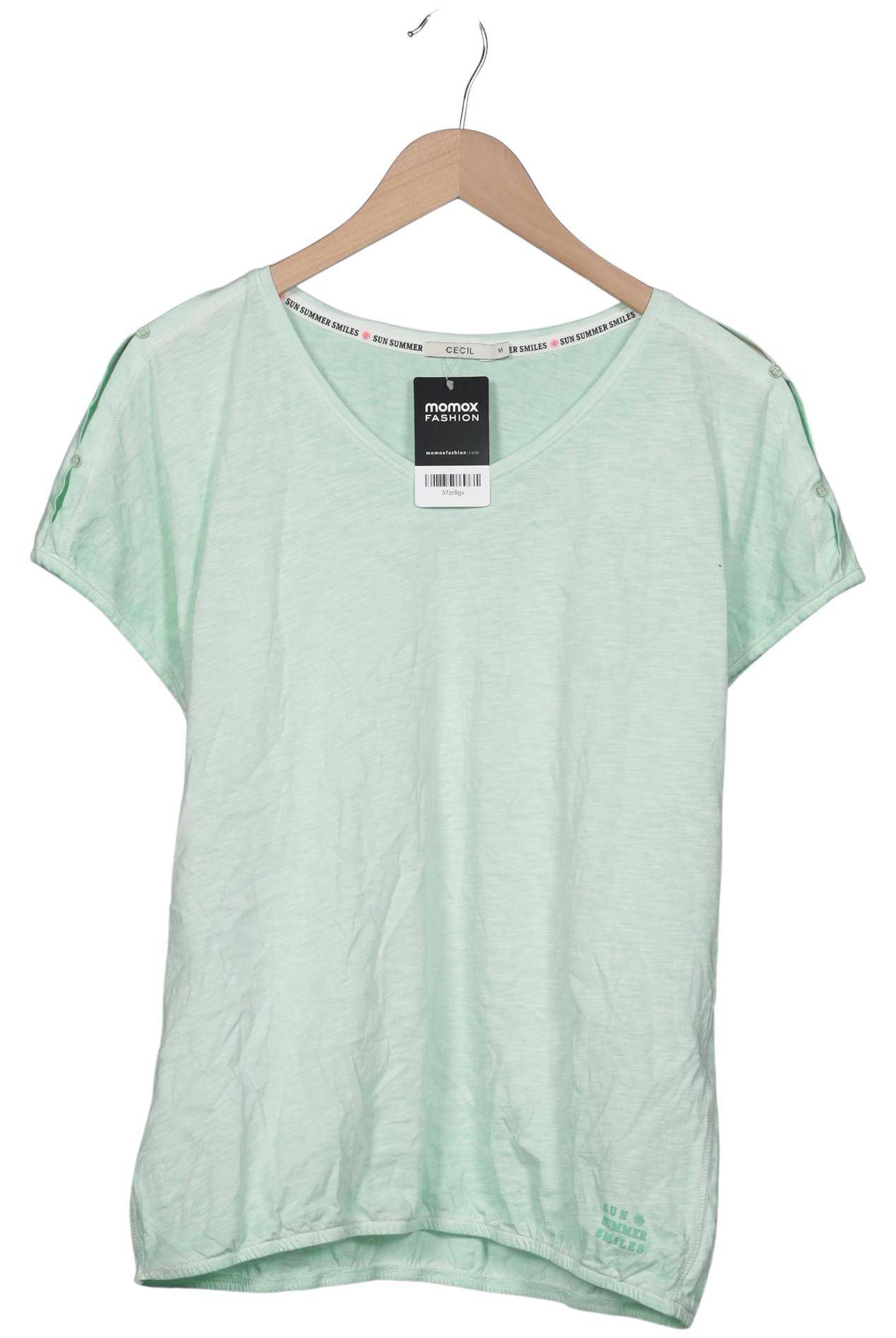 

Cecil Damen T-Shirt, hellgrün, Gr. 38
