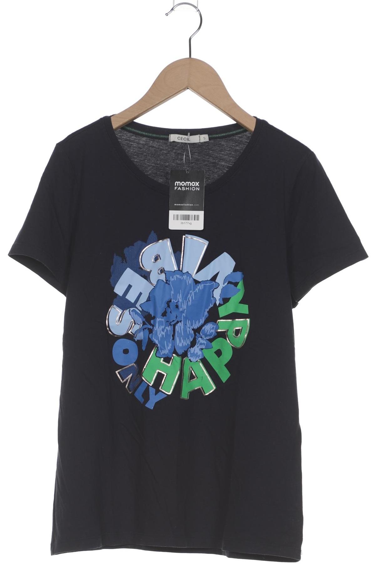 

Cecil Damen T-Shirt, marineblau, Gr. 36