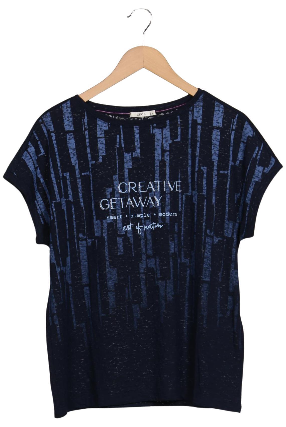 

Cecil Damen T-Shirt, marineblau, Gr. 38