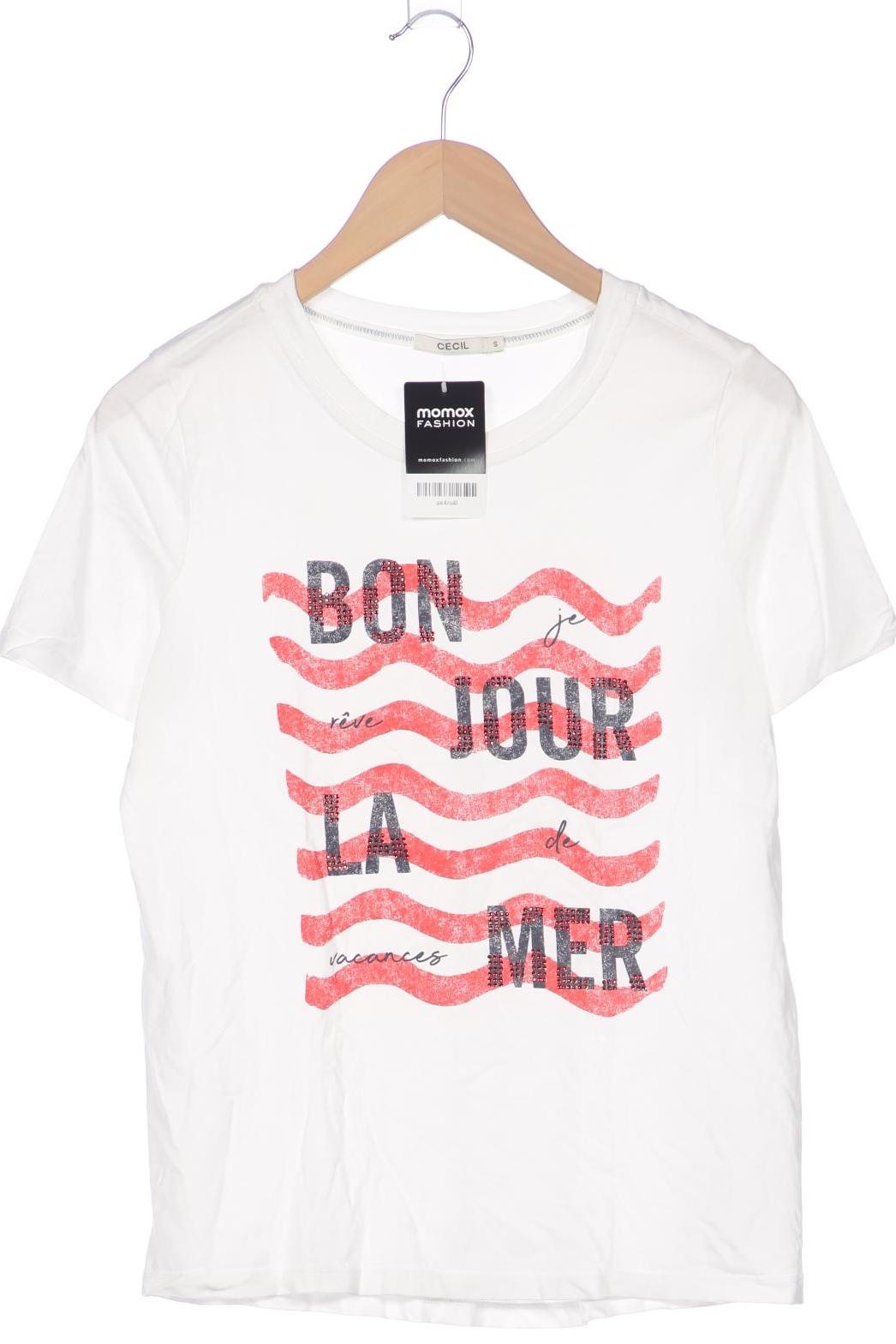 

Cecil Damen T-Shirt, weiß, Gr. 36
