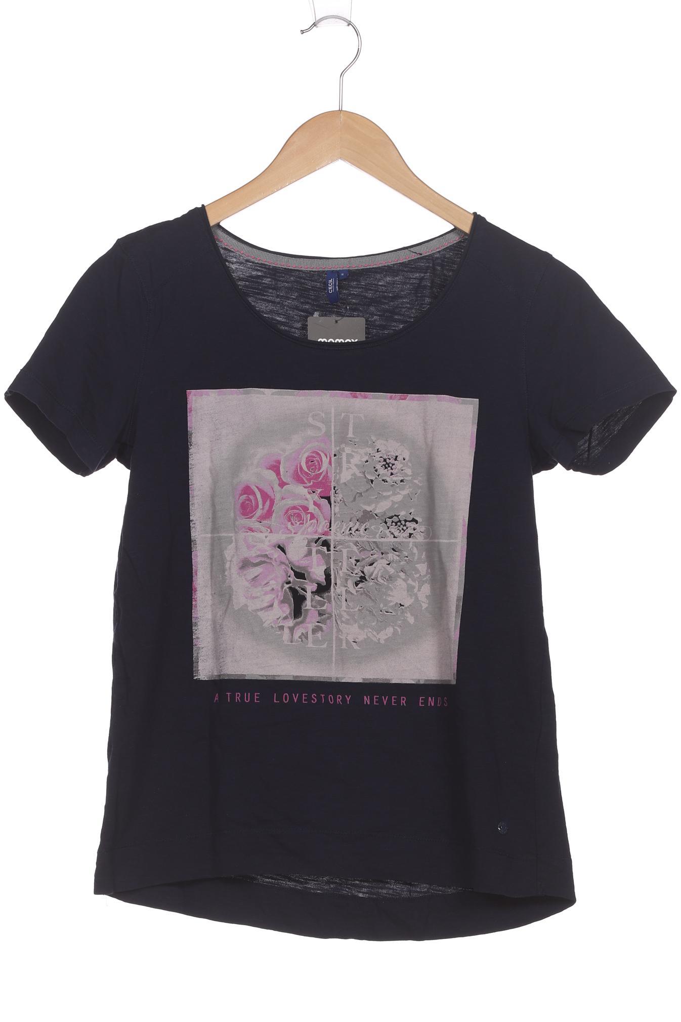 

Cecil Damen T-Shirt, blau, Gr. 36