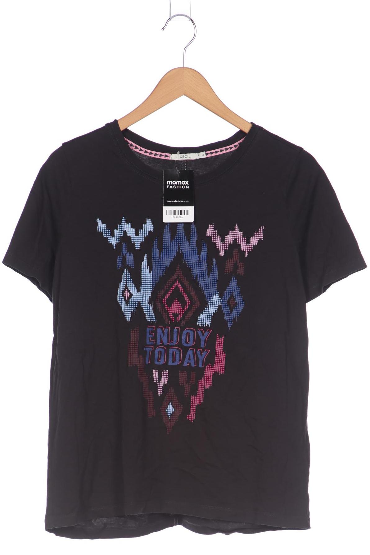 

Cecil Damen T-Shirt, schwarz, Gr. 38