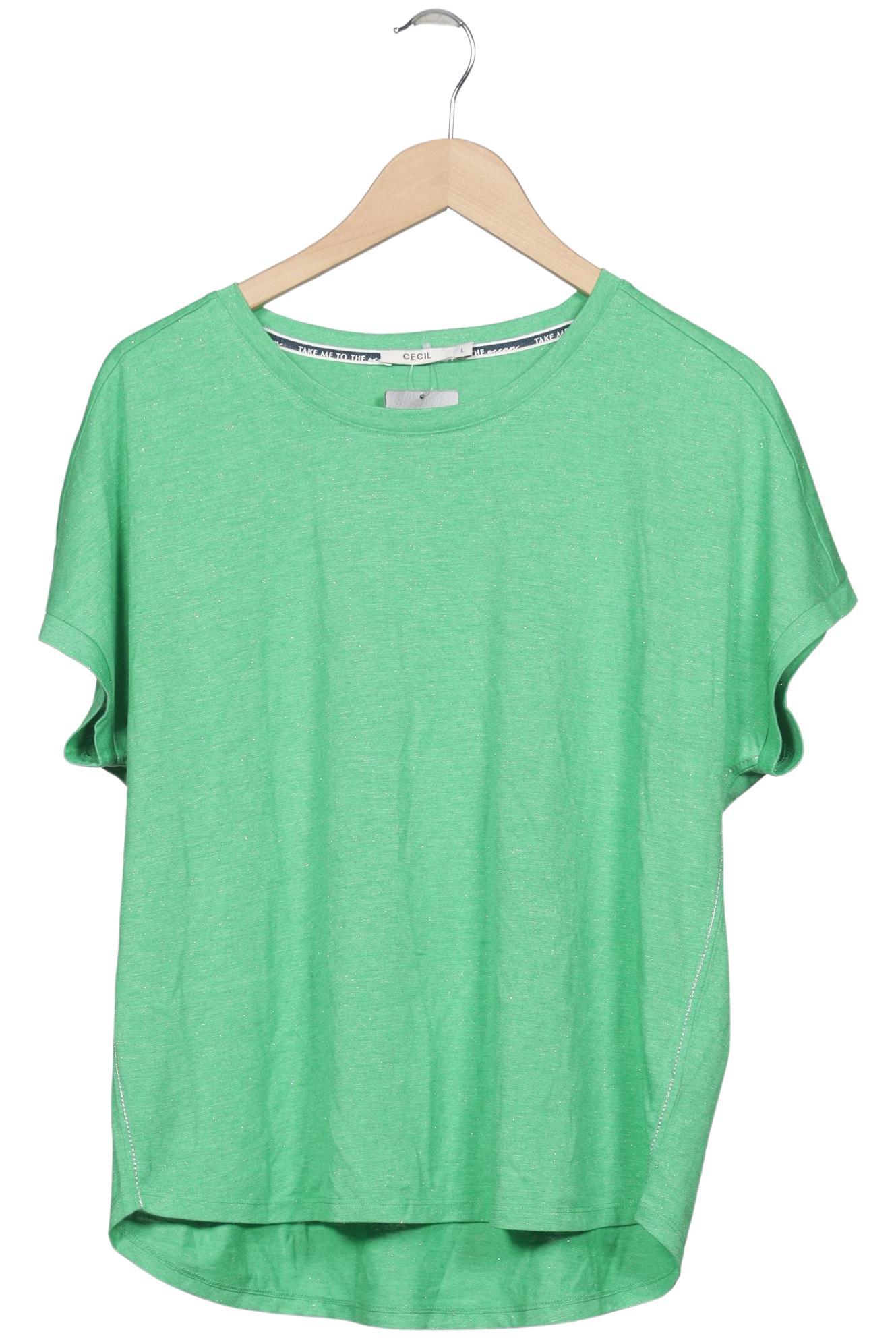

Cecil Damen T-Shirt, hellgrün, Gr. 42