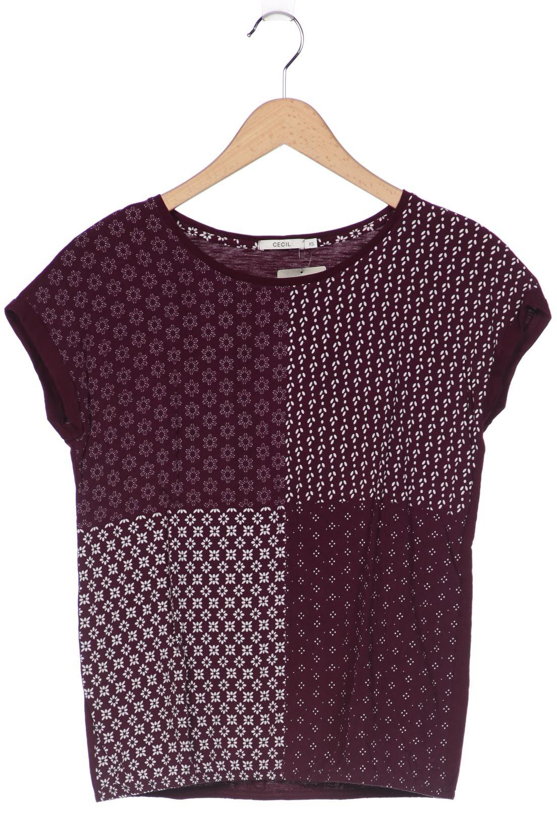 

Cecil Damen T-Shirt, bordeaux, Gr. 34