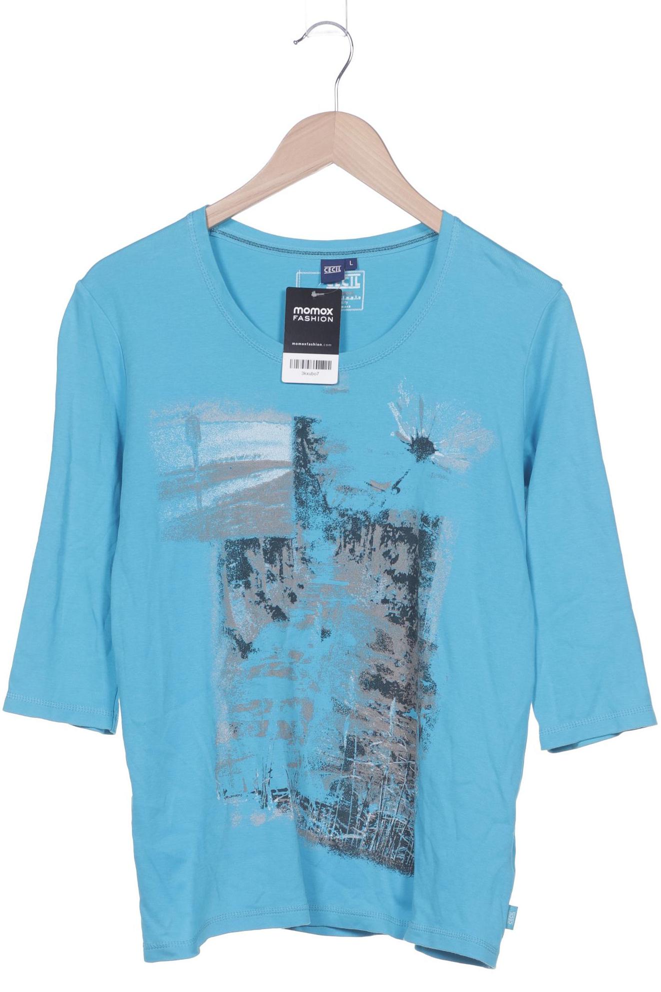 

Cecil Damen T-Shirt, blau, Gr. 42