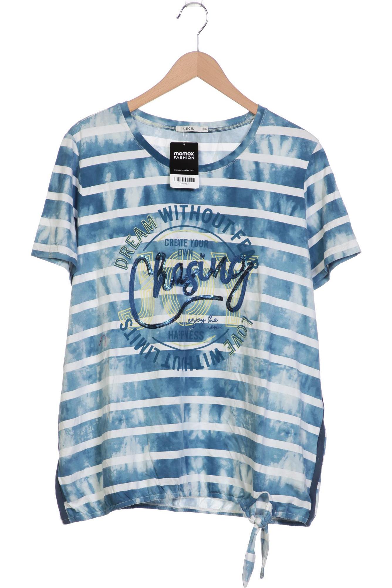 

Cecil Damen T-Shirt, blau, Gr. 46