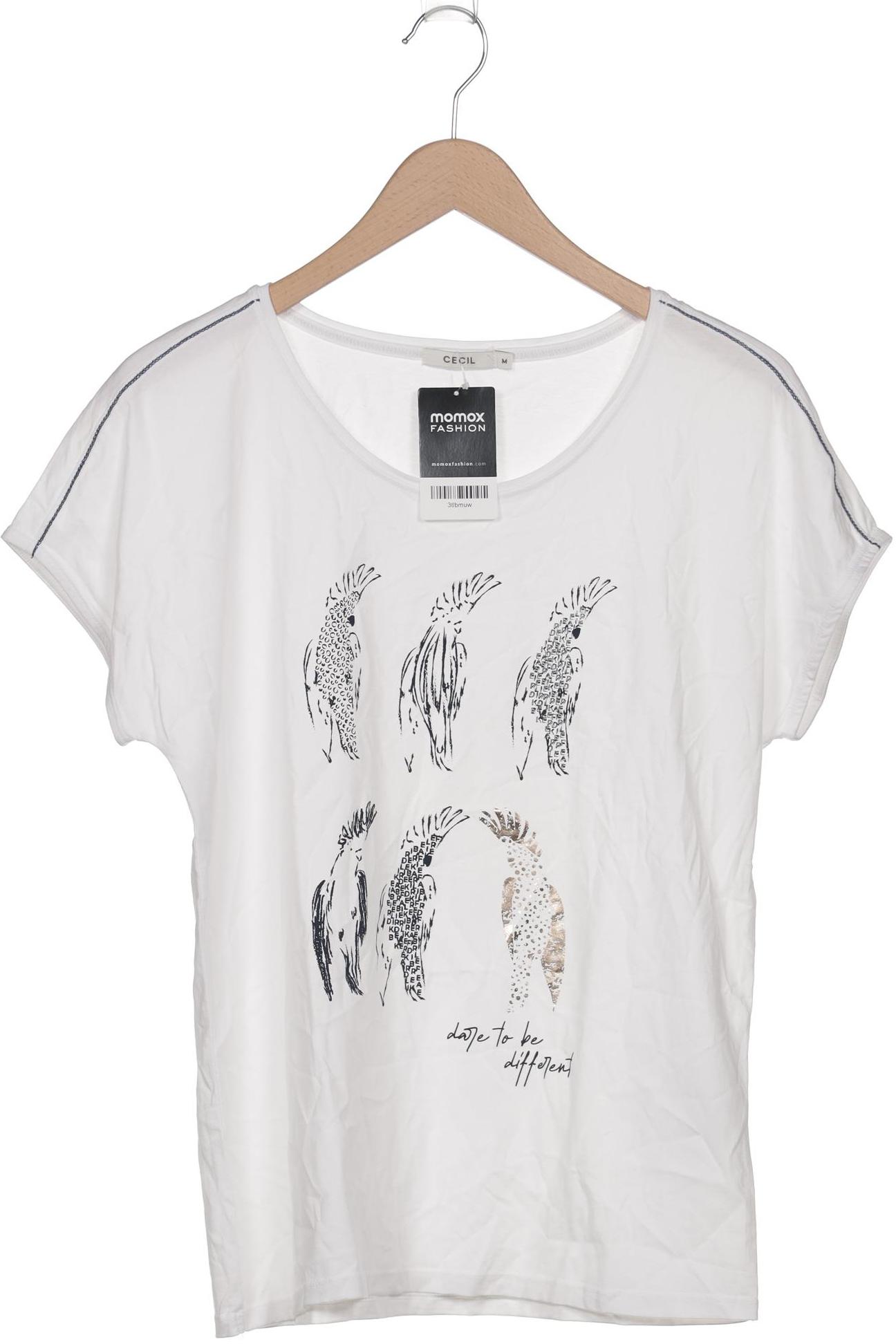 

Cecil Damen T-Shirt, weiß, Gr. 38