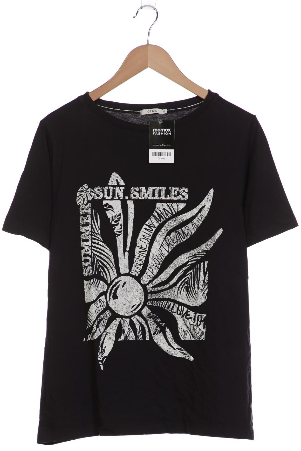 

Cecil Damen T-Shirt, schwarz, Gr. 44