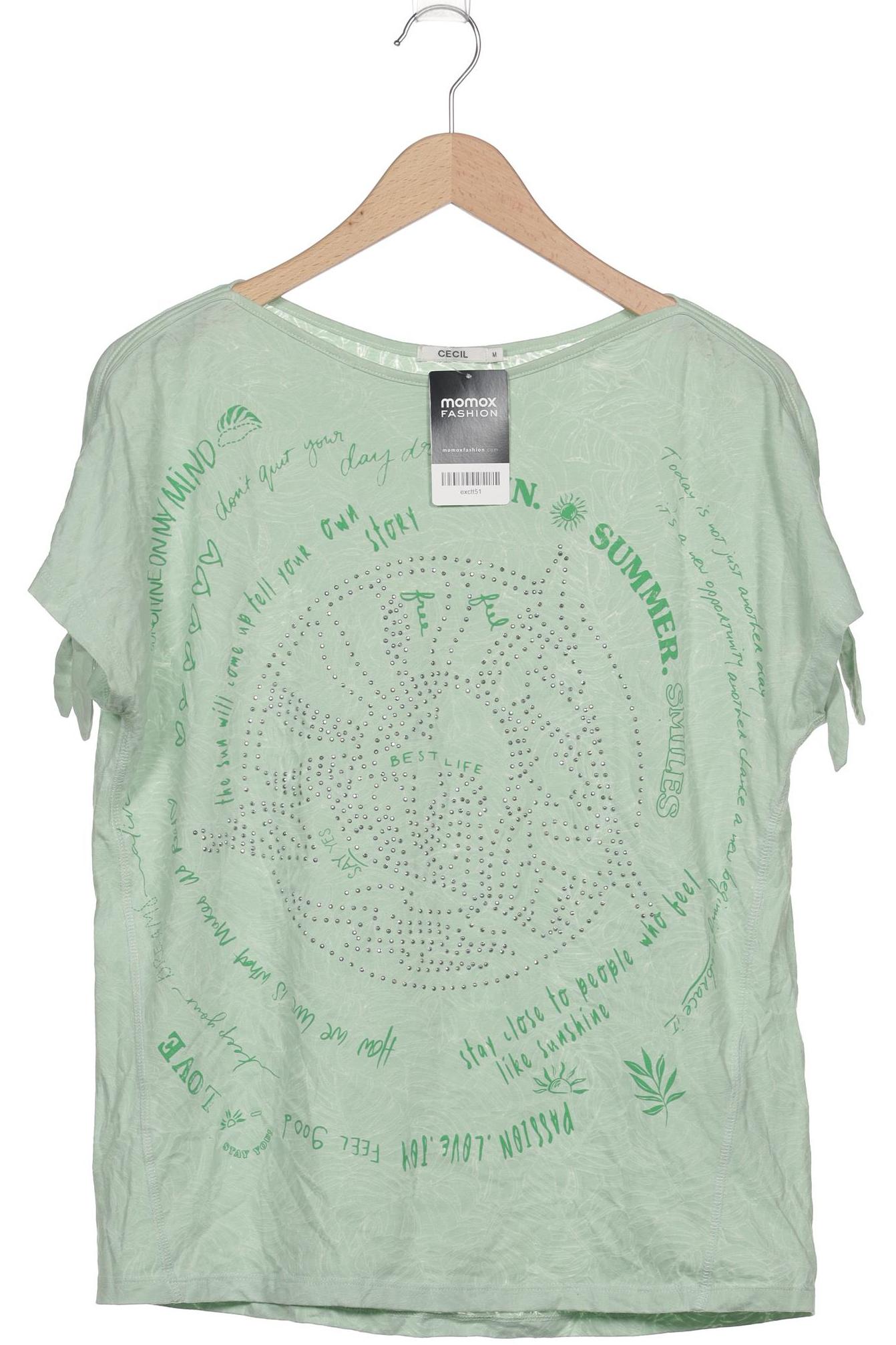 

Cecil Damen T-Shirt, hellgrün, Gr. 38