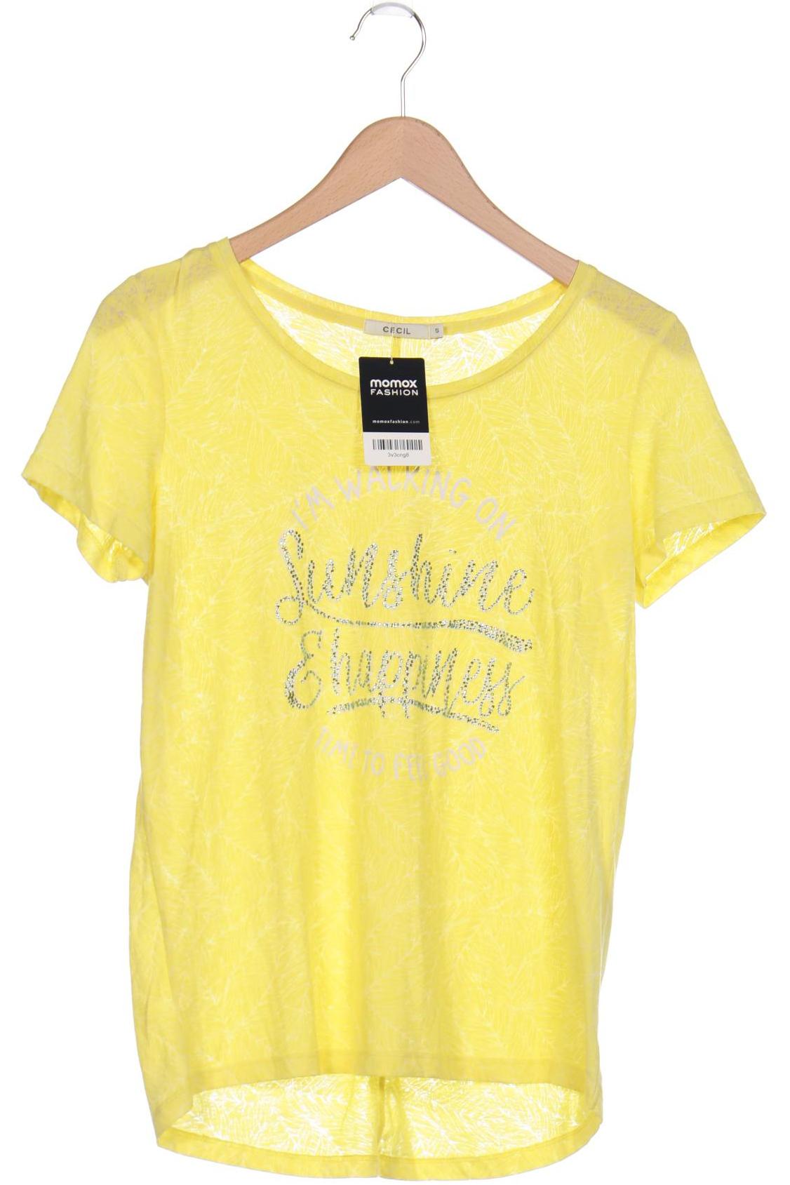 

CECIL Damen T-Shirt, gelb