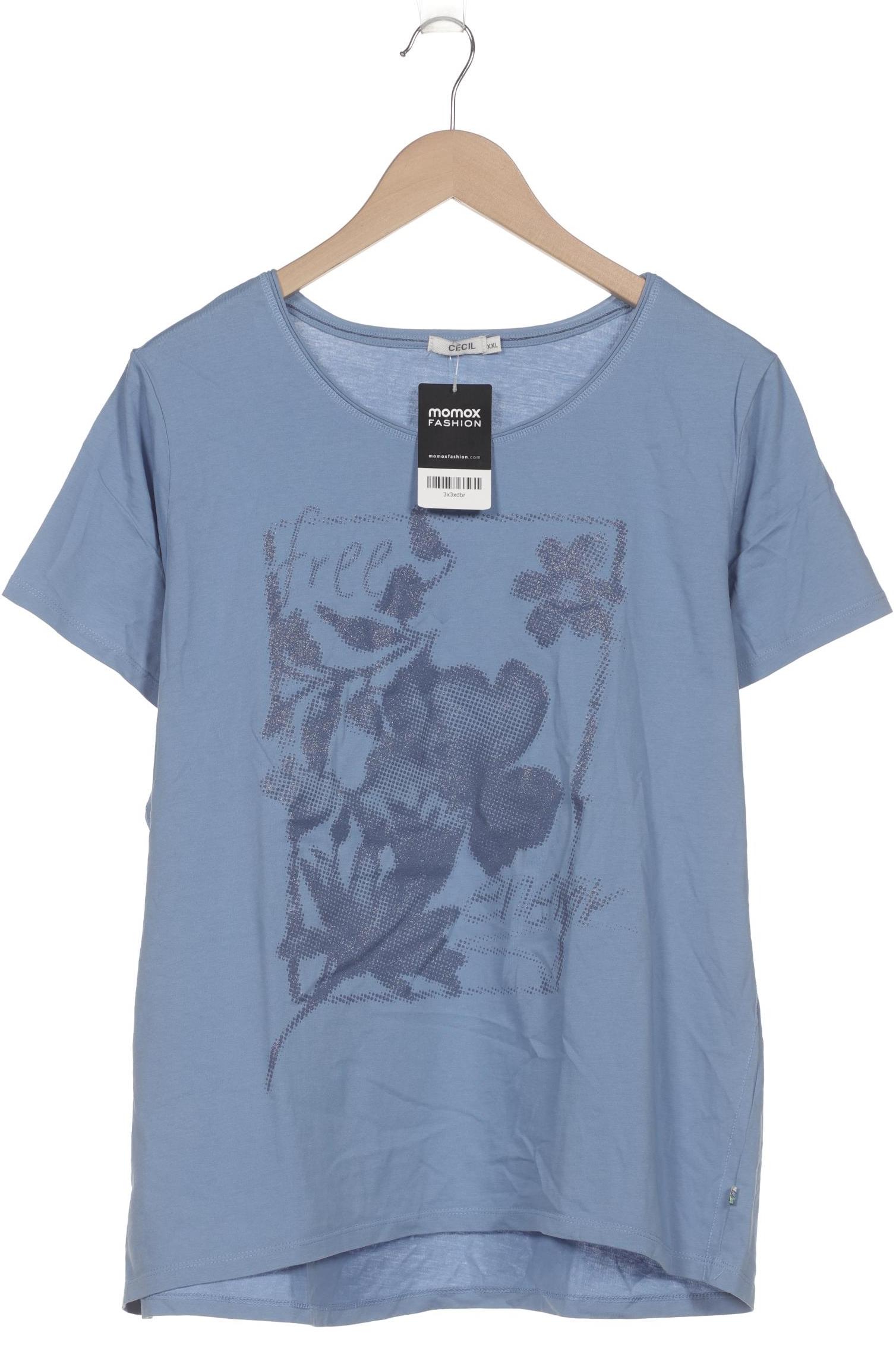 

Cecil Damen T-Shirt, blau, Gr. 46