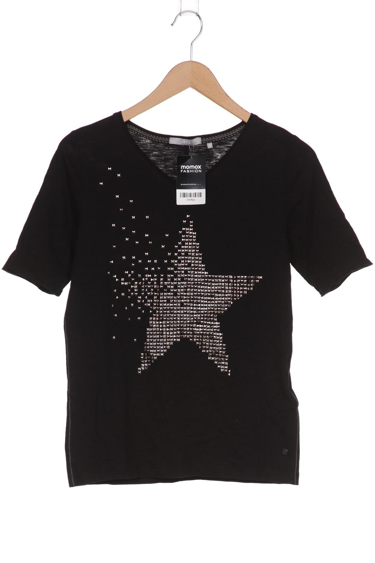

CECIL Damen T-Shirt, schwarz