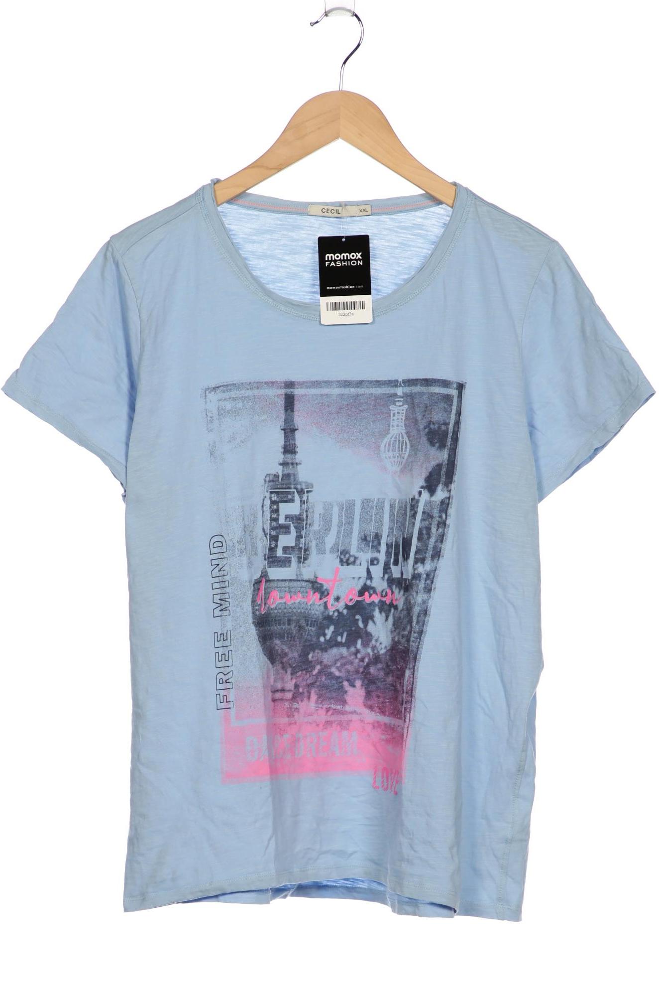 

Cecil Damen T-Shirt, hellblau, Gr. 46