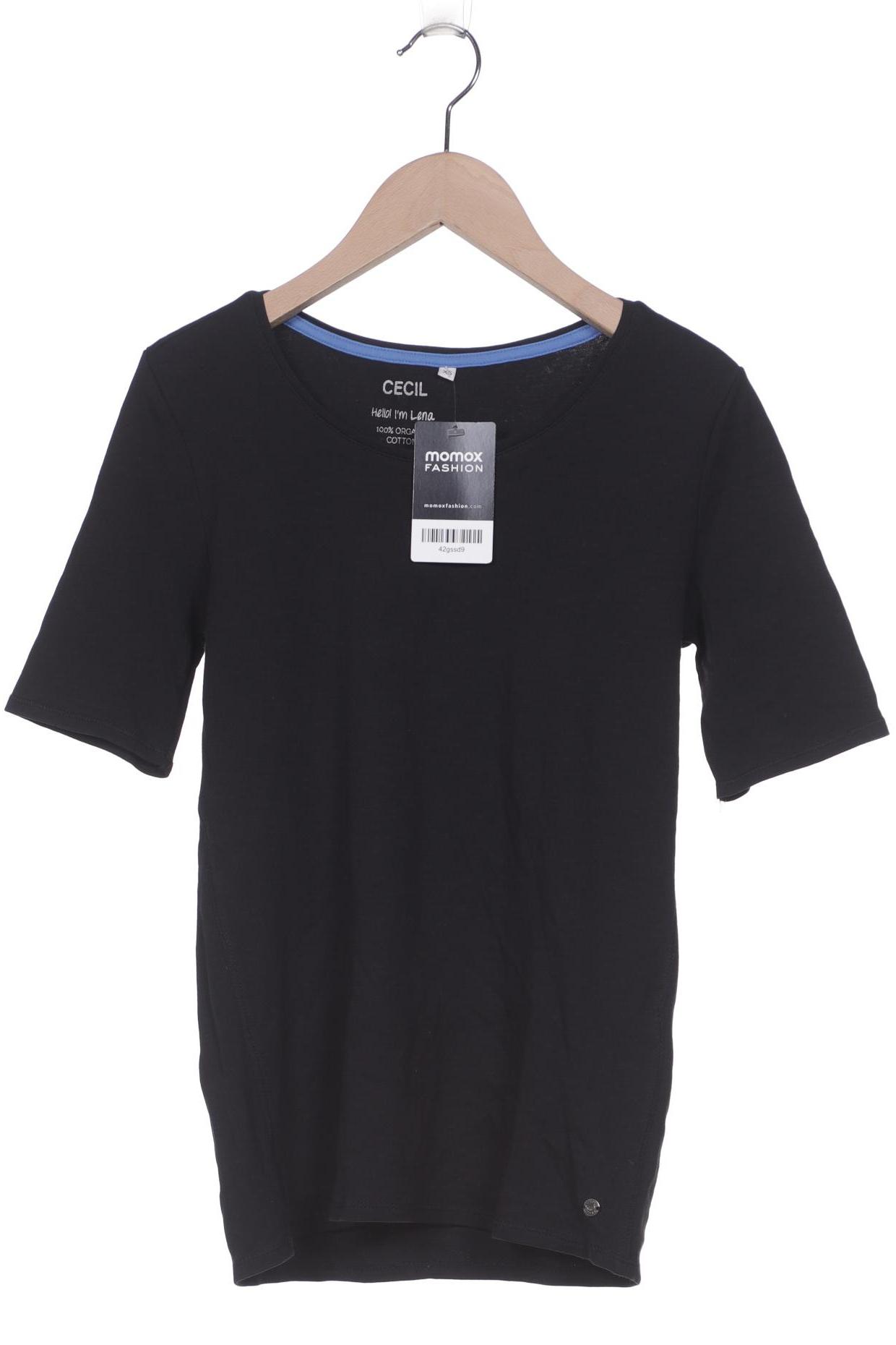 

Cecil Damen T-Shirt, schwarz, Gr. 34